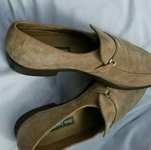 Vintage Tan Suede Hush Puppies Comfort Flex Loafer